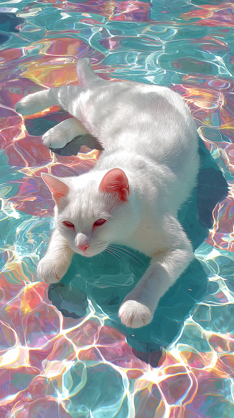 水中小猫